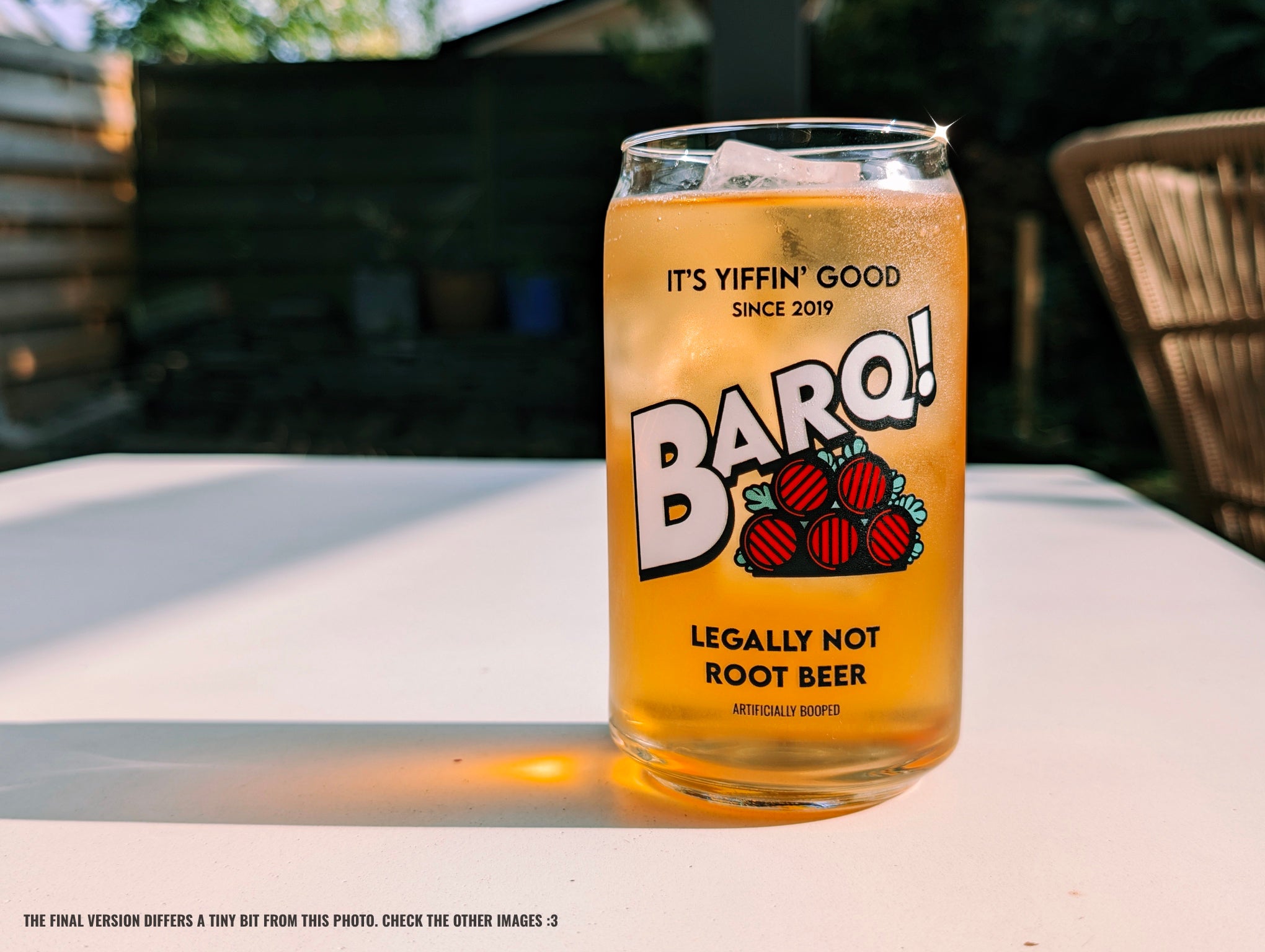 BARQ! Legally Not Root Beer Glass